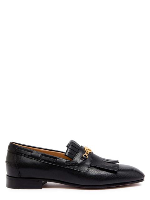 Valentino Vlogo Fringed Leather Loafers