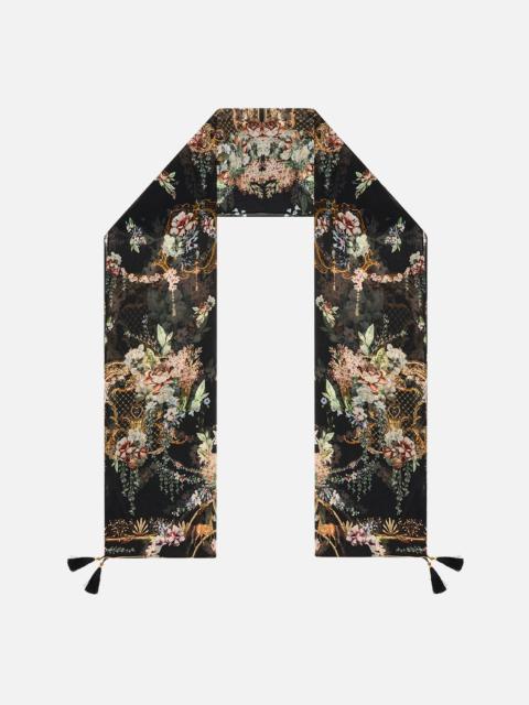 CAMILLA LONG SILK CRINKLE CHIFFON SCARF