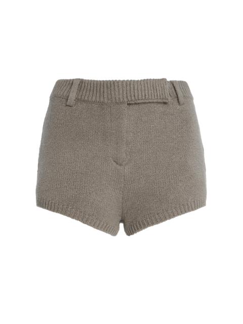 AYA MUSE Ivy Knit Cotton Shorts grey