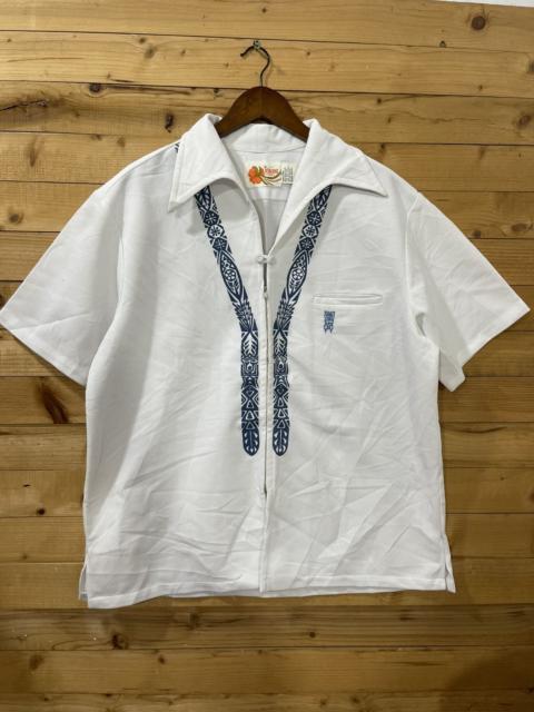 Other Designers Vintage 90s iolani hawaiian zipper talon shirt