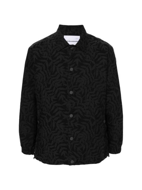 jacquard cotton blend shirt jacket