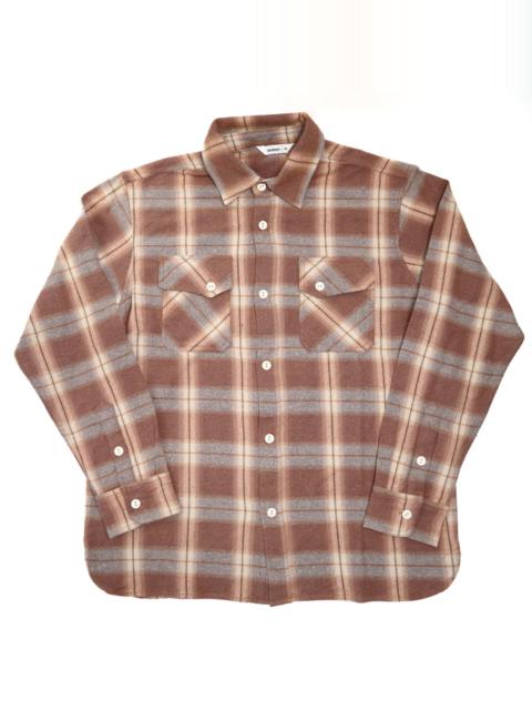 3sixteen Crosscut Flannel Tobacco/Ecru Brush Check