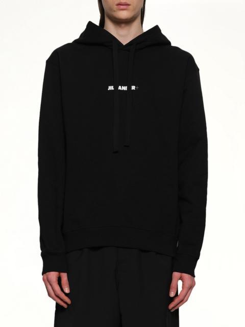 Jil Sander Plus Compact Terry Hoodie in Black