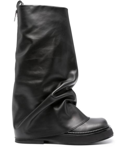 THE ATTICO The Attico Robin Layered Leather Boots