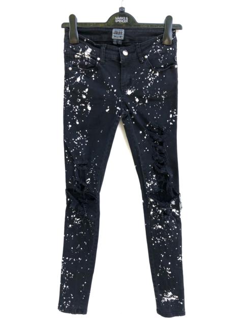 Other Designers Tripp Nyc - Tripp NYC Black Destroy Painter Skinny Pants