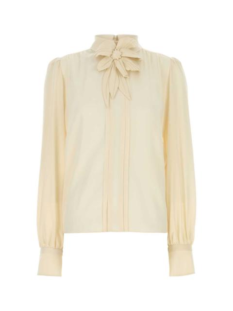 Valentino Valentino Garavani Women Cream Silk Blouse