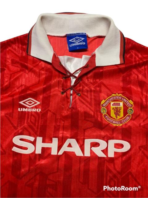 Other Designers Vintage - Sharp 1990 Manchester United home shirt by umbro