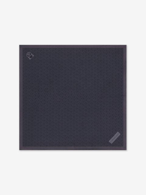 CORNELIANI Blue pure silk pocket square