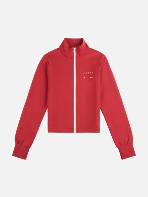 HOGAN Sweatshirt with zip in stretch jersey