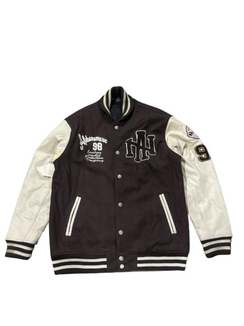 Other Designers Other - Vintage ALPHANUMERIC Varsity Jacket