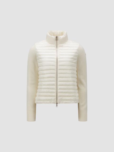 Moncler Padded Wool Zip-Up Cardigan