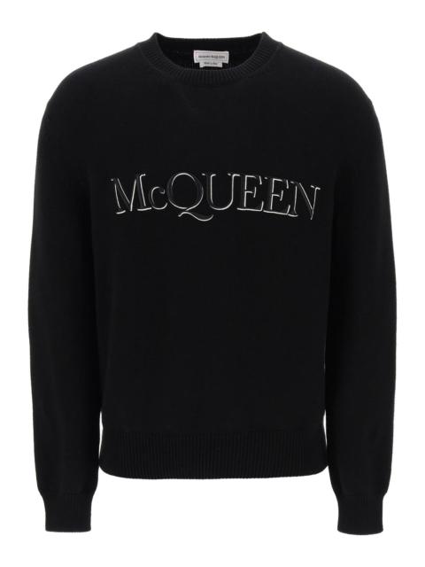Alexander Mcqueen Sweater With Logo Embroidery