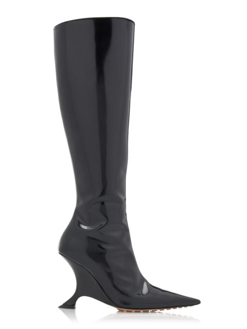 Bottega Veneta Rocket Knee-High Vinyl Boots black