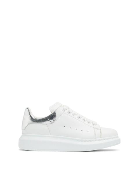 Alexander McQueen ALEXANDER MCQUEEN Oversized $690 Women's White/Silver Sneake