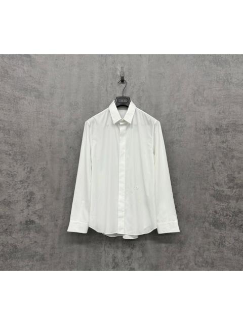 Dior Dior embroidered embossed logo shirt