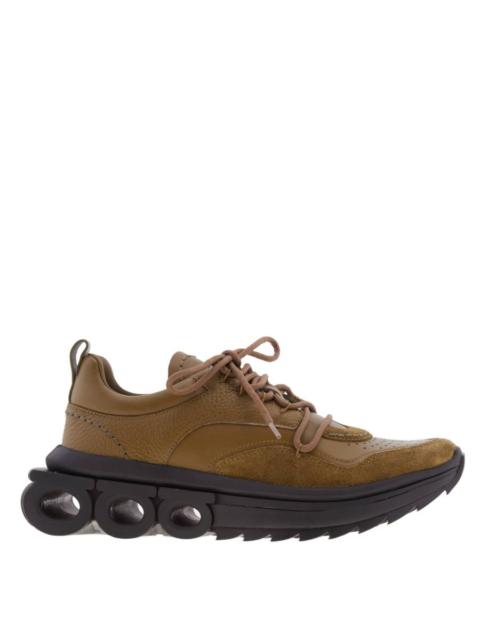 FERRAGAMO Ferragamo Olive Nima Running Sneakers, Size 7