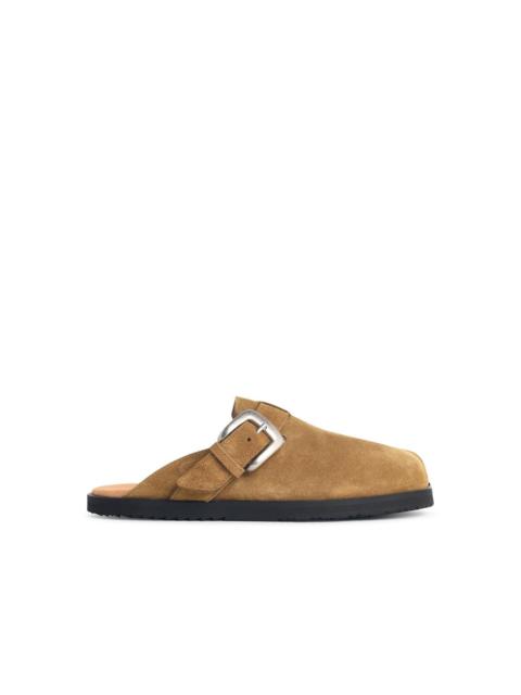 Maison Margiela Maison Margiela Tabi Beige Suede Slippers Men