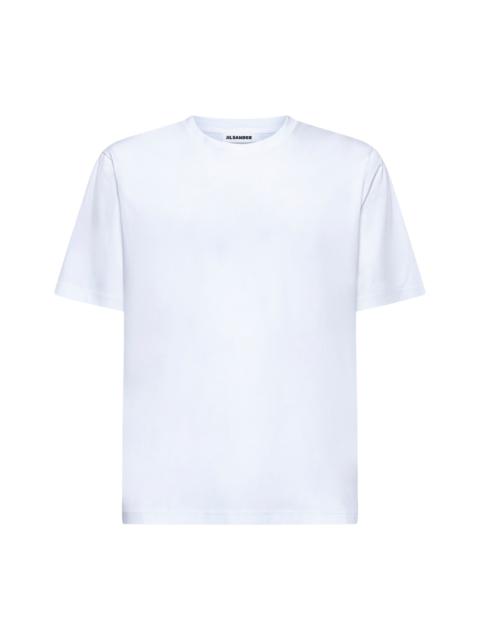 Jil Sander White cotton jersey crewneck T-shirt