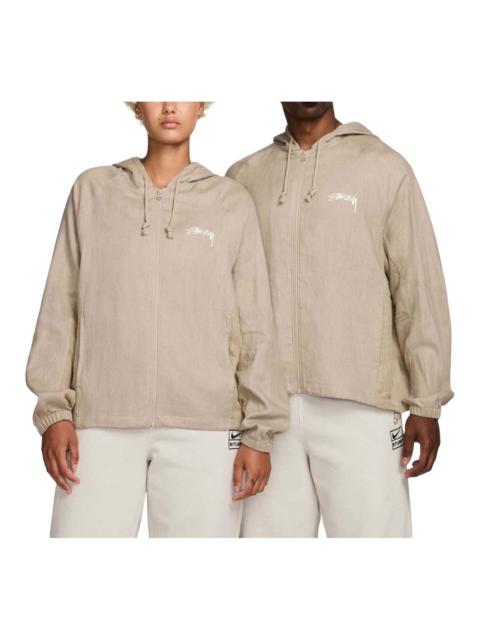 Nike Nike x Stussy Linen Shell Jacket Asia Sizing 'Chino' FZ5752-263