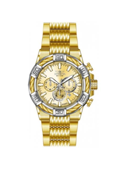 Other Designers Invicta Bolt Chronograph GMT Quartz Gold Dial Men's Watch 49906