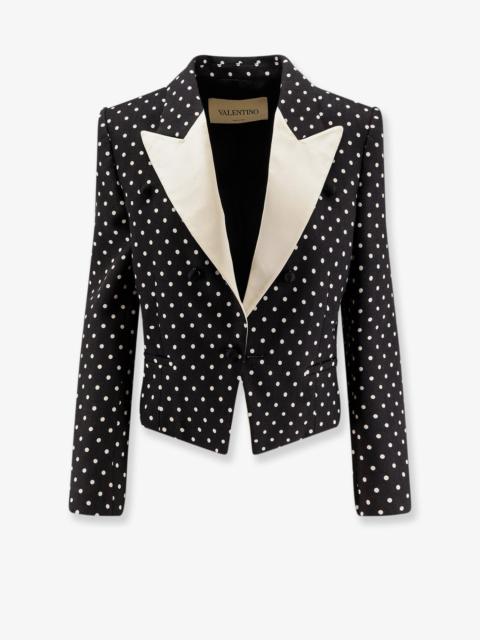 Valentino Valentino Polka-Dots Viscose Blazer