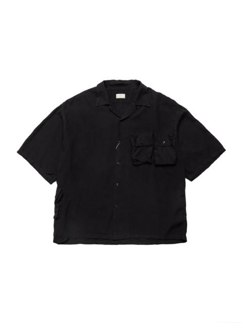 Soft Linen HUNTING NAM Aloha Shirt - Black