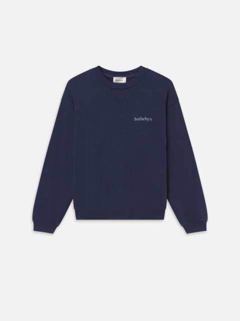 FRAME Sotheby's Unisex Crewneck Sweatshirt in Navy