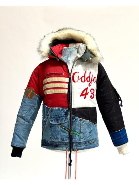 Greg Lauren $3500 Greg Lauren Racer Retro Puffy Jacket