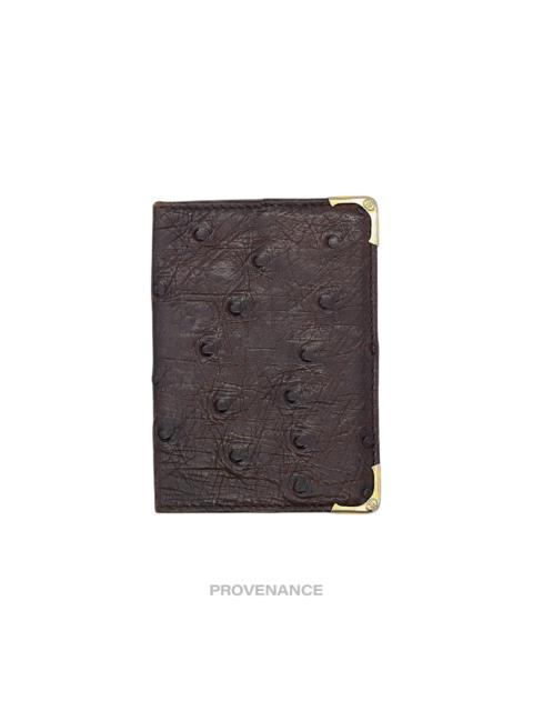 GUCCI Gucci Pocket Organizer Wallet - Chocolate Ostrich Leather