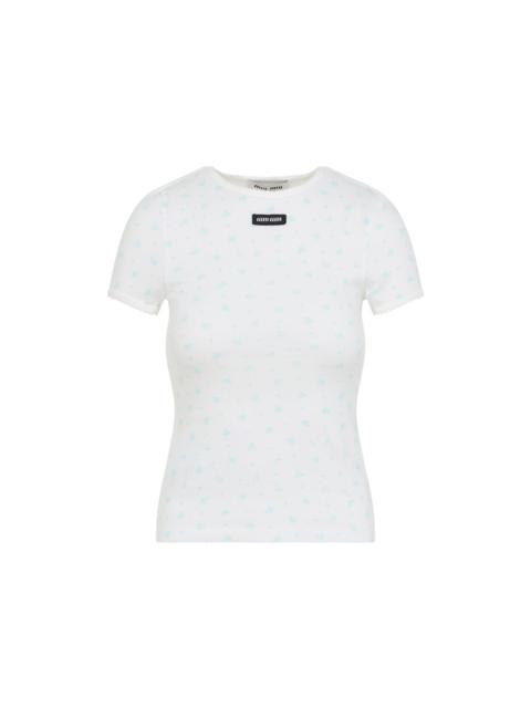 Miu Miu Miu Miu Cotton T-Shirt Women