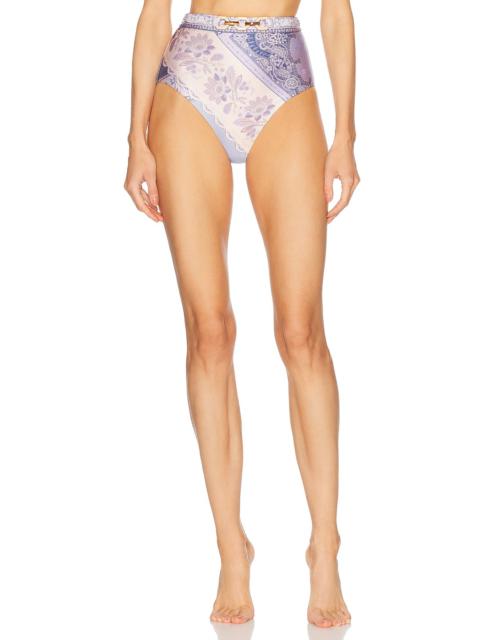 Zimmermann Lucky High Waist Bikini Bottom