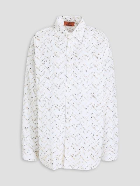 Missoni Broderie anglaise cotton shirt