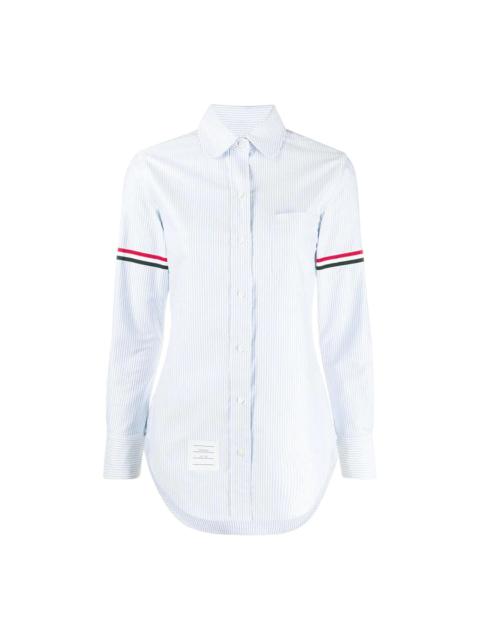 Thom Browne Classic Long Sleeve Round Collar Top