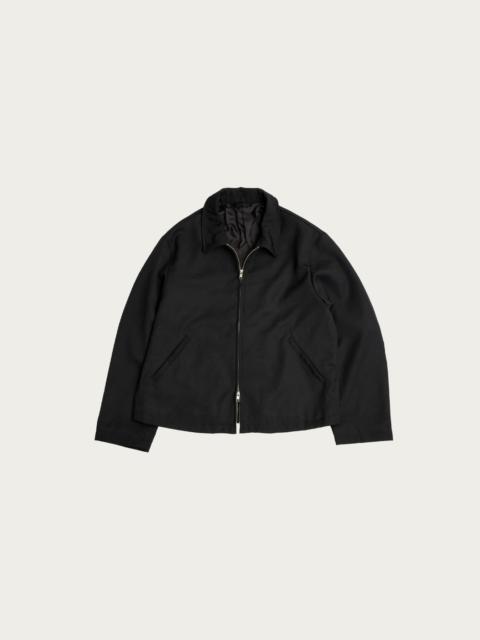 JAMES COWARD Site Jacket - Black Heavyweight Wool Gabardine
