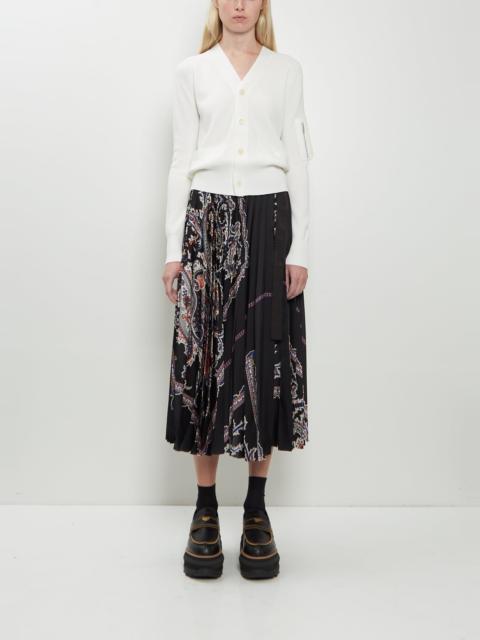 sacai Paisley Print Skirt