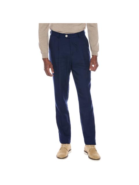 Brunello Cucinelli Brunello Cucinelli Leisure Fit Linen & Wool-Blend Pant