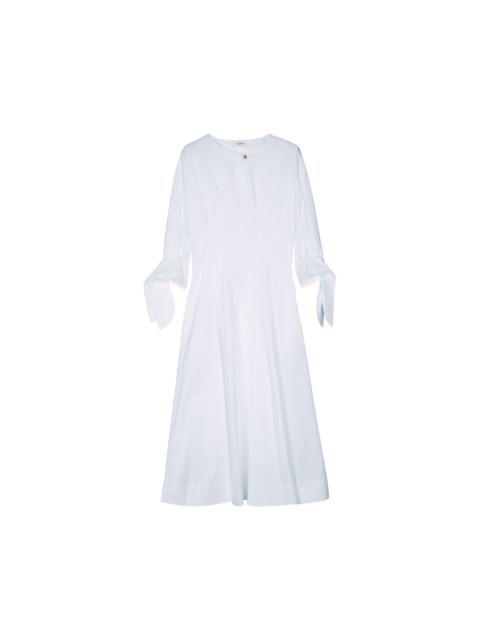 CELINE CELINE $2700 White Cotton Dress New & Authentic (Women's siz