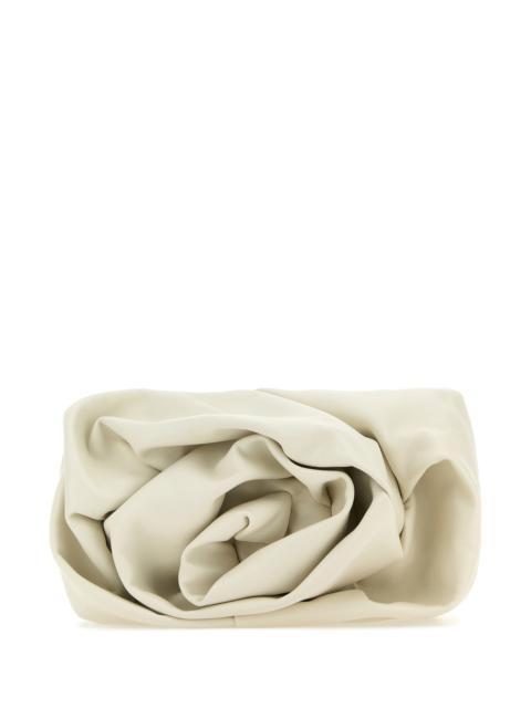 Burberry Ivory nappa leather Rose clutch