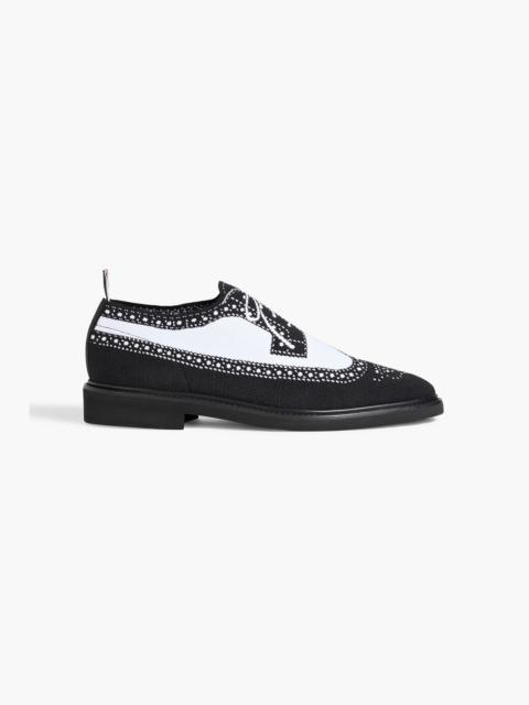 Thom Browne Jacquard-knit derby shoes