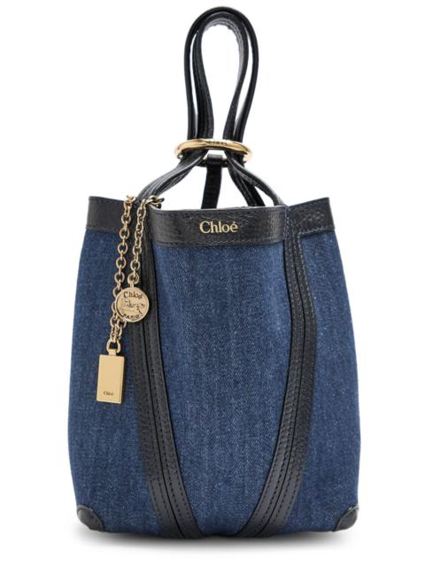 Chloé Chloe Spin Mini Denim Tote
