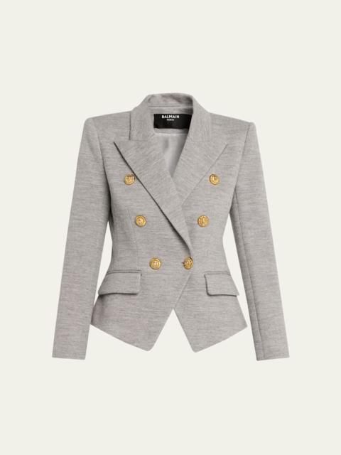 Balmain Double-Breasted Wool Blazer