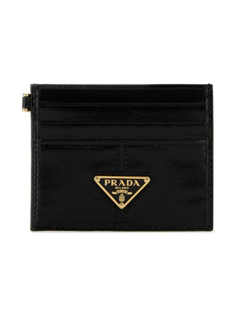 Prada Black Leather Card Holder