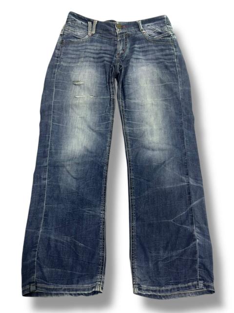 Other Designers If Six Was Nine × Japanese Brand × Le Grande Bleu (L.G.B.) - 🇯🇵 JAPANESE BRAND WASHED BLUE DISTRESSED DENIM