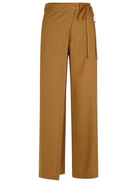 MM6 Maison Margiela Mm6 Maison Margiela Beige Wool Trousers