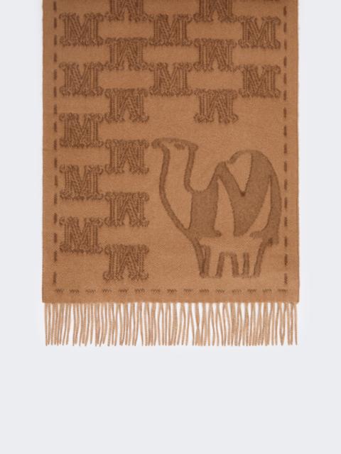 Max Mara WSTEDDYCAMEL Jacquard cashmere stole