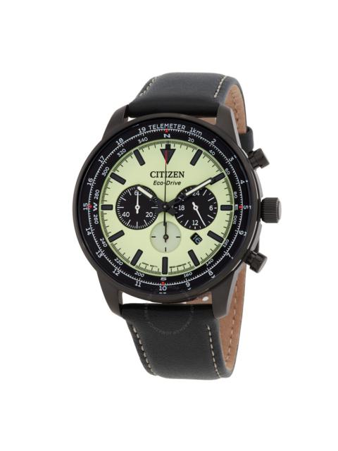 Other Designers Citizen Eco-Drive Chronograph Green Dial Men's Watch CA4505-21X