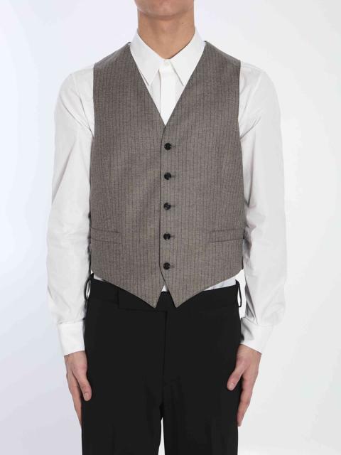 CELINE Celine Men Striped Flannel Vest
