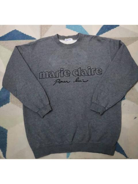 Other Designers Brand - DELETE TODAY Marie Claire Embroidered Spellout Jumper