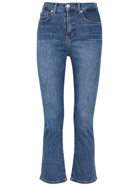 Carly cropped kick-flare jeans