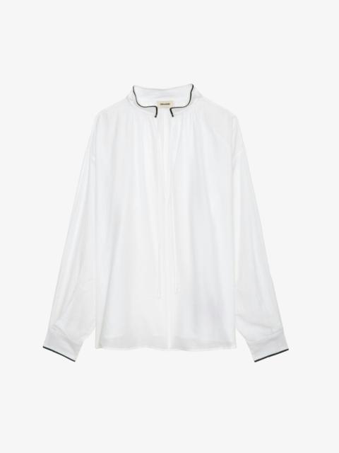 Zadig & Voltaire Troene Oversized Cotton Blouse